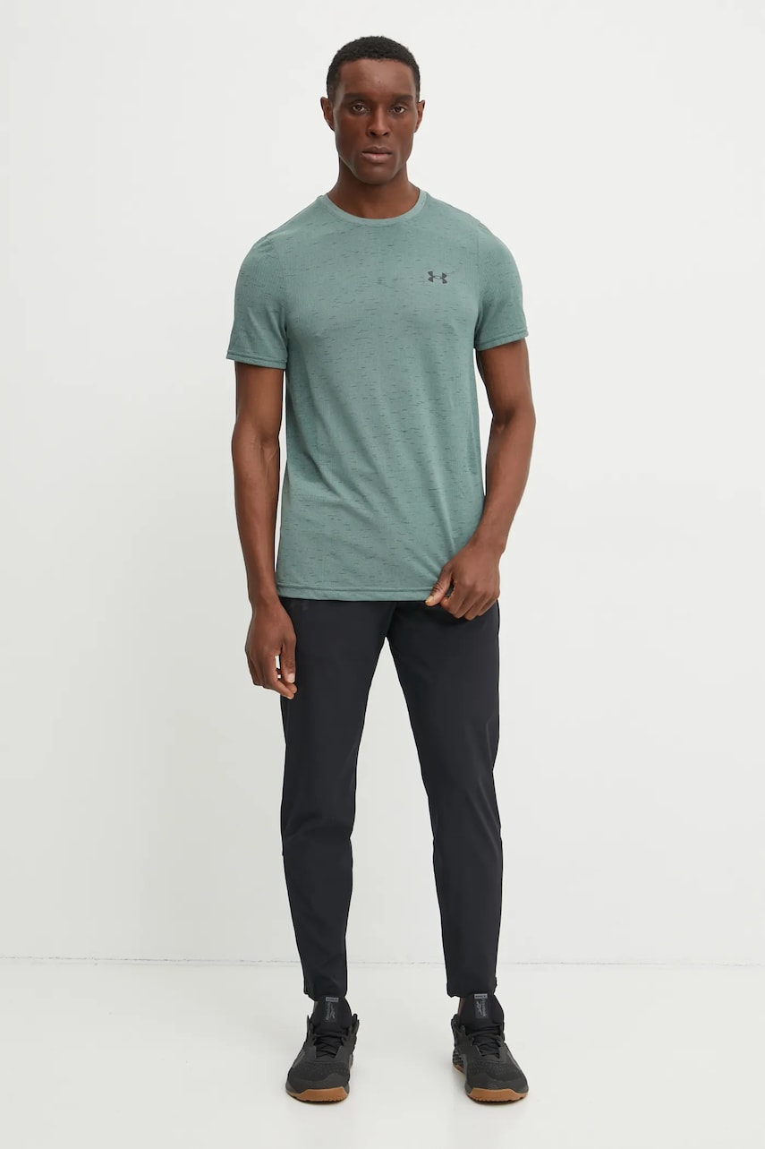 Футболка для тренинга Under Armour Vanish Seamless цвет зелёный однотонная 1382801 Футболка для тренинга Under Armour Vanish Seamless цвет зелёный однотонная 1382801