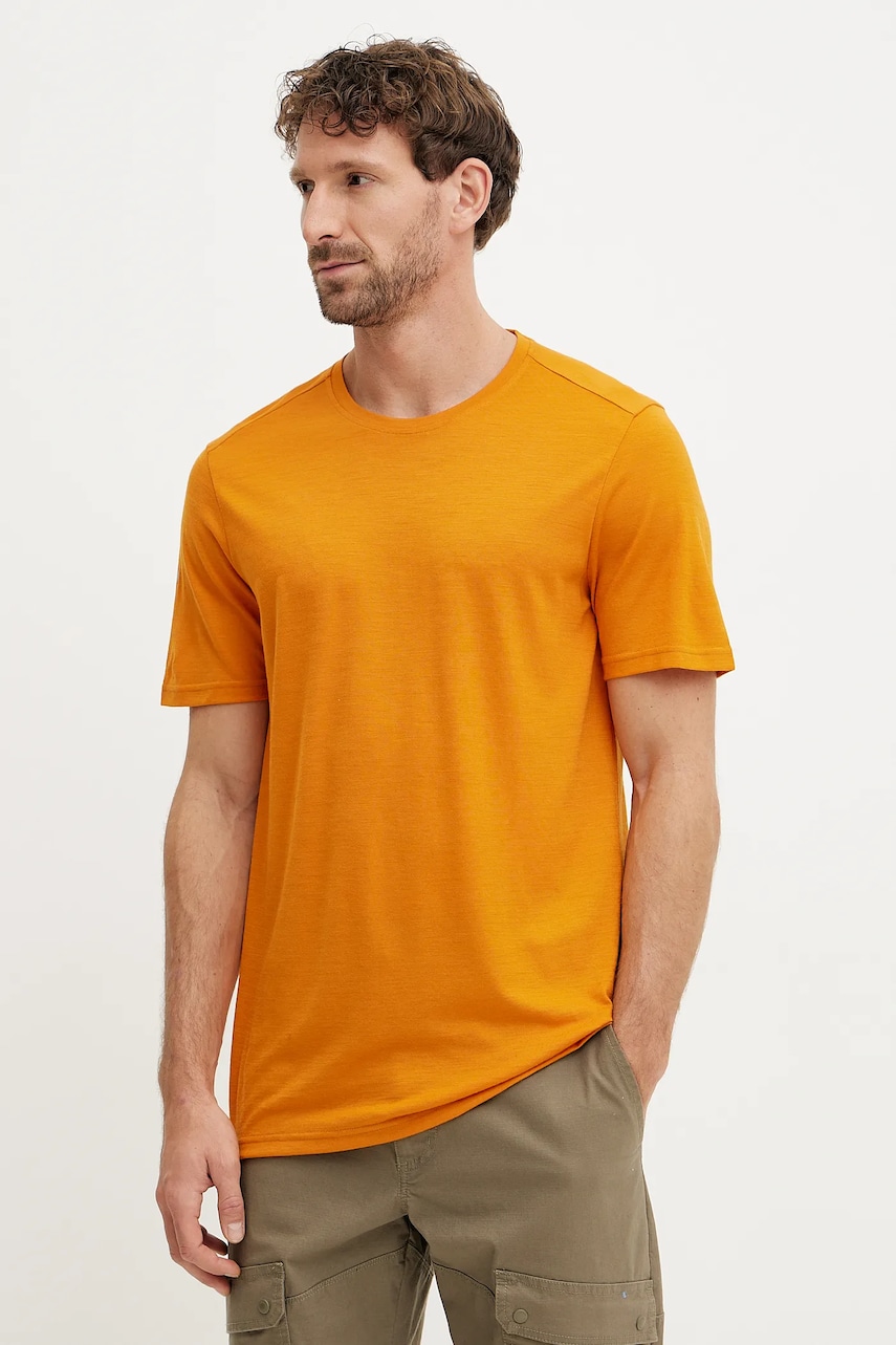 Smartwool tricou sport culoarea portocaliu, neted, SW002748 Smartwool tricou sport culoarea portocaliu, neted, SW002748