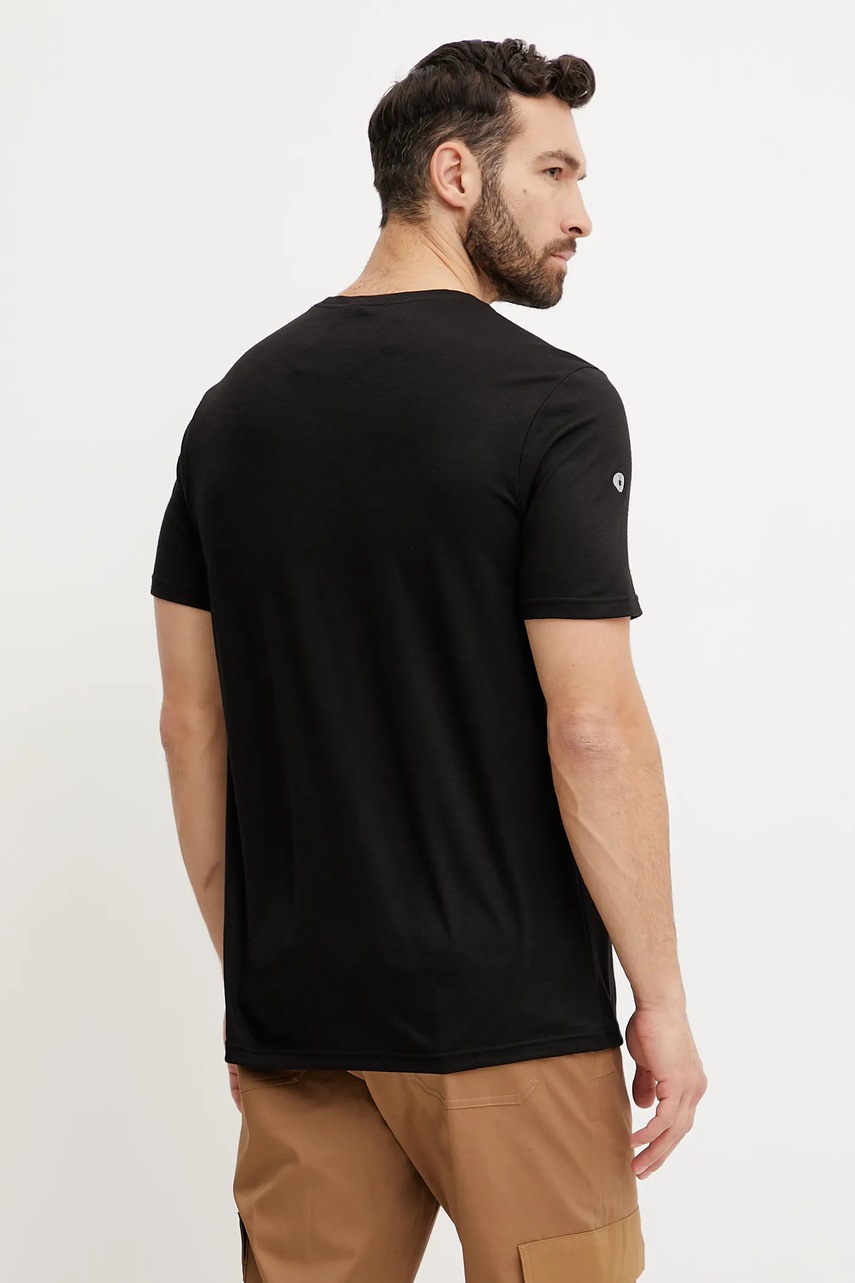 Αθλητικό μπλουζάκι Smartwool χρώμα: μαύρο, SW002748 φωτογραφία