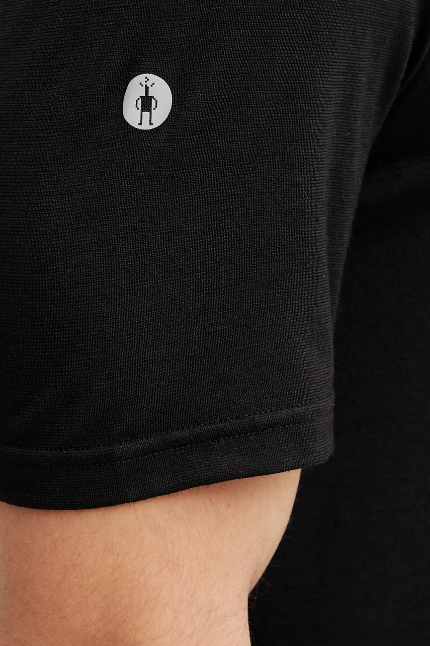 Αθλητικό μπλουζάκι Smartwool χρώμα: μαύρο, SW002748 φωτογραφία