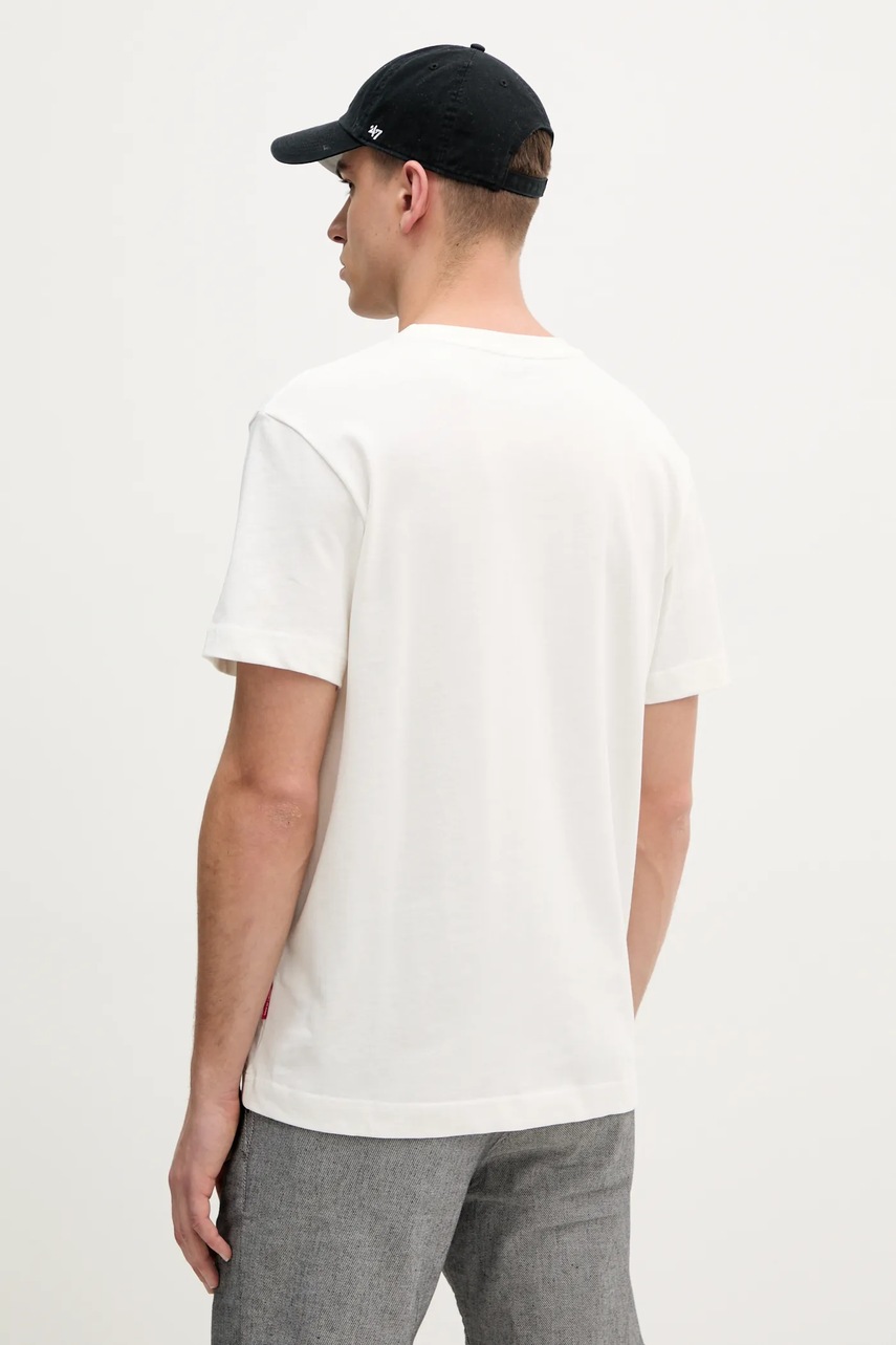 Βαμβακερό μπλουζάκι Joop! ανδρικό, χρώμα: άσπρο, 30045716 φωτογραφία