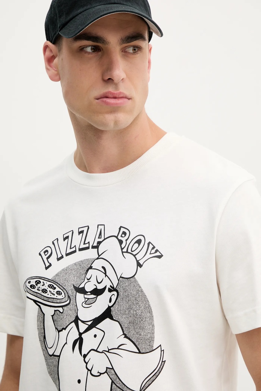 Βαμβακερό μπλουζάκι Joop! ανδρικό, χρώμα: άσπρο, 30045716 φωτογραφία