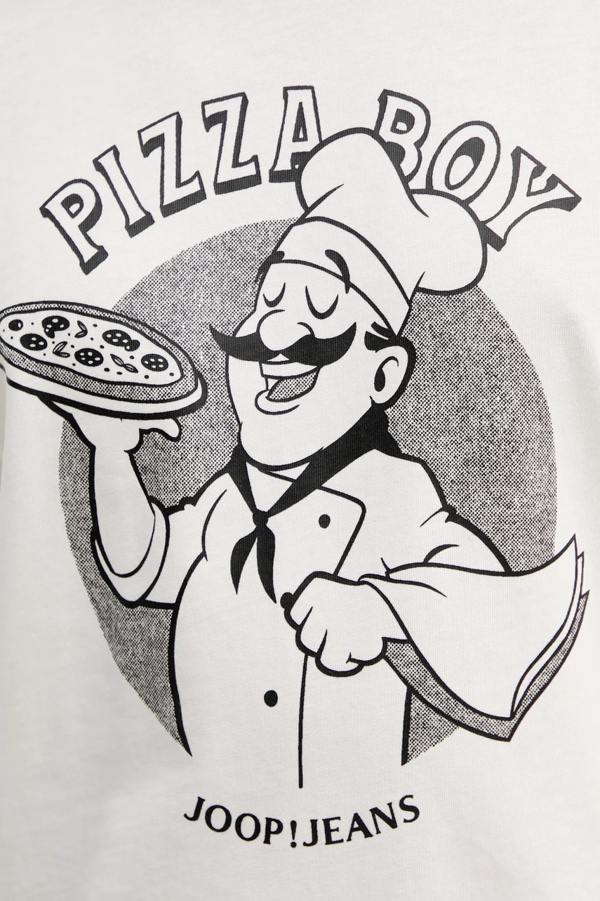 Βαμβακερό μπλουζάκι Joop! ανδρικό, χρώμα: άσπρο, 30045716 φωτογραφία