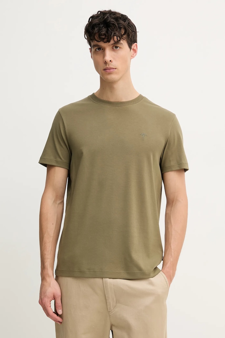 Joop! tricou din bumbac bărbați, culoarea verde, uni, 30045539