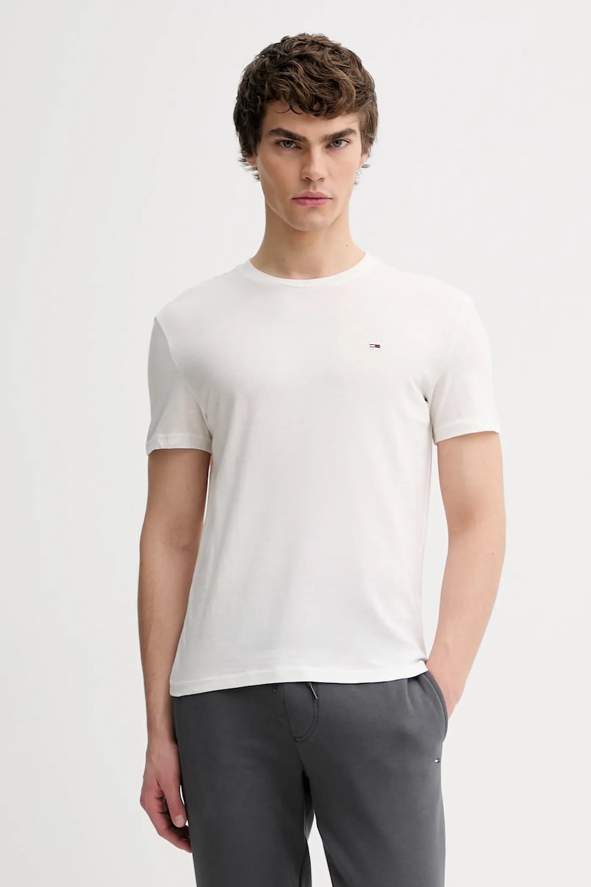 Βαμβακερό μπλουζάκι Tommy Jeans 3-pack