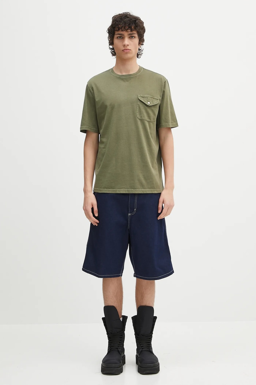 Βαμβακερό μπλουζάκι Barbour Barbour Newstreet Relaxed Fit T-Shirt φωτογραφία