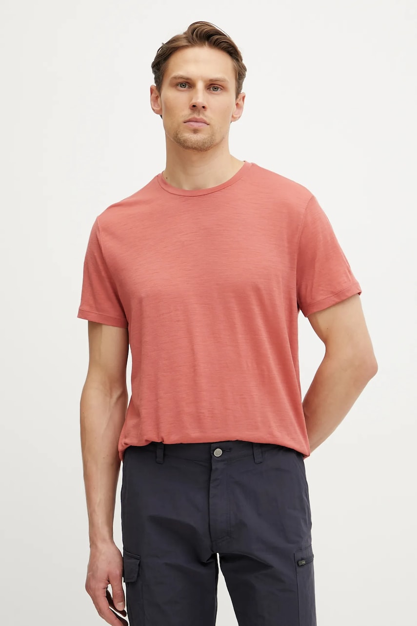 Icebreaker tricou sport Merino 150 Tech Lite culoarea portocaliu, modelator, IB0A56WL0B61 Icebreaker tricou sport Merino 150 Tech Lite culoarea portocaliu, modelator, IB0A56WL0B61