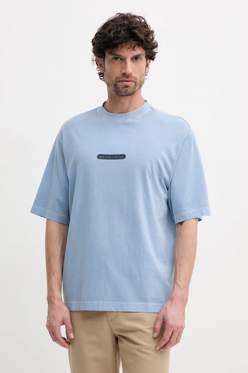 Michael Kors tricou din bumbac barbati, cu imprimeu, CS552K2HU2 Michael Kors tricou din bumbac barbati, cu imprimeu, CS552K2HU2