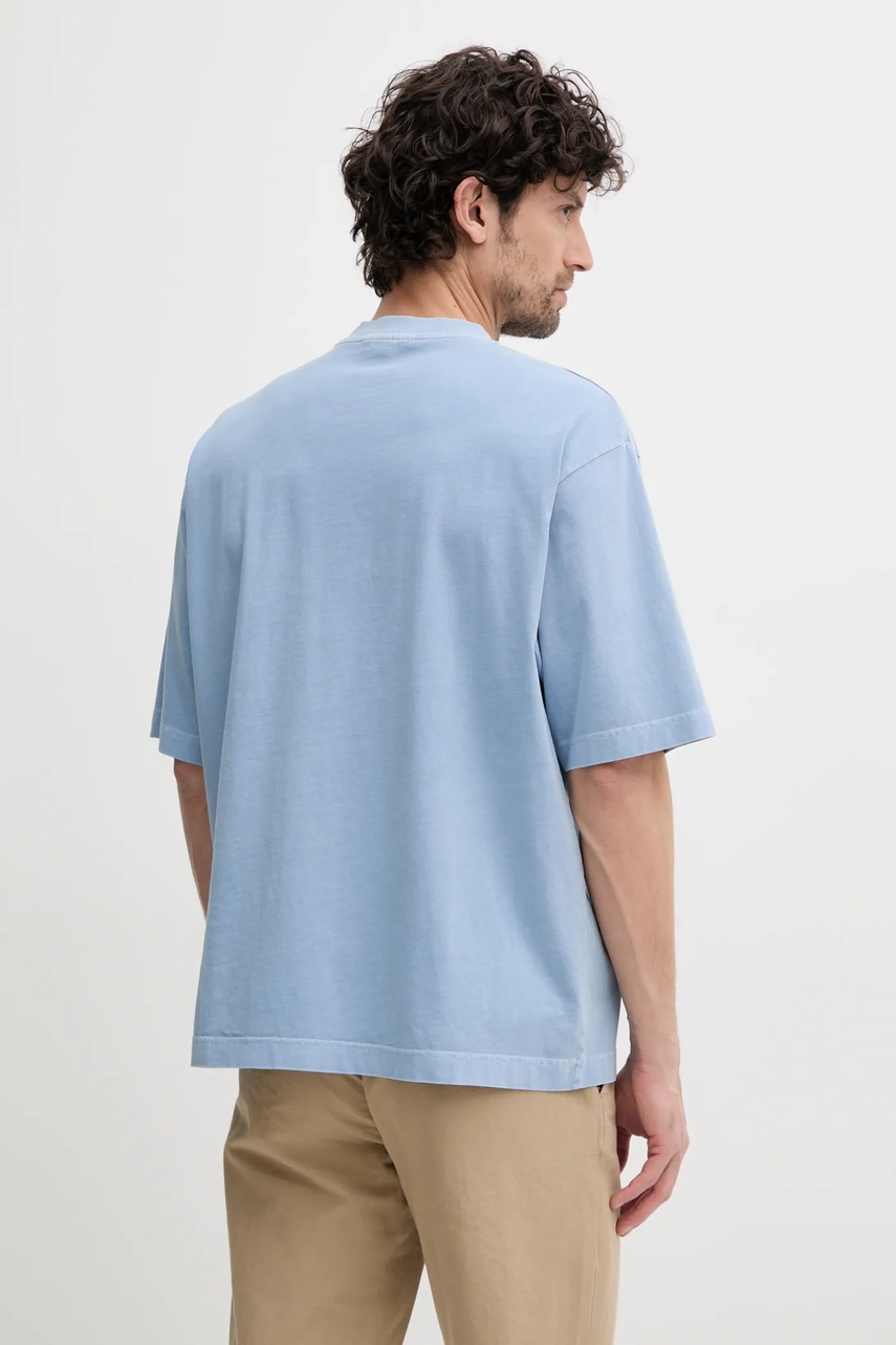 Βαμβακερό μπλουζάκι Michael Kors ανδρικό, χρώμα: μπλε, CS552K2HU2 φωτογραφία