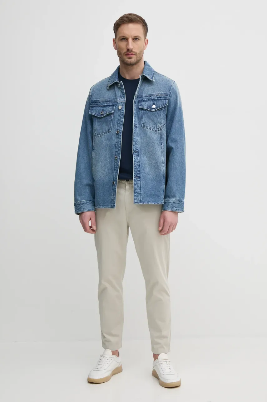 Футболка Michael Kors мужская цвет синий однотонная CR451V9HFK Футболка Michael Kors мужская цвет синий однотонная CR451V9HFK