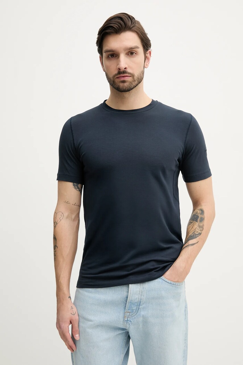 Geox tricou bărbați, culoarea bleumarin, uni, M5510K T3245 - 0 | YEO