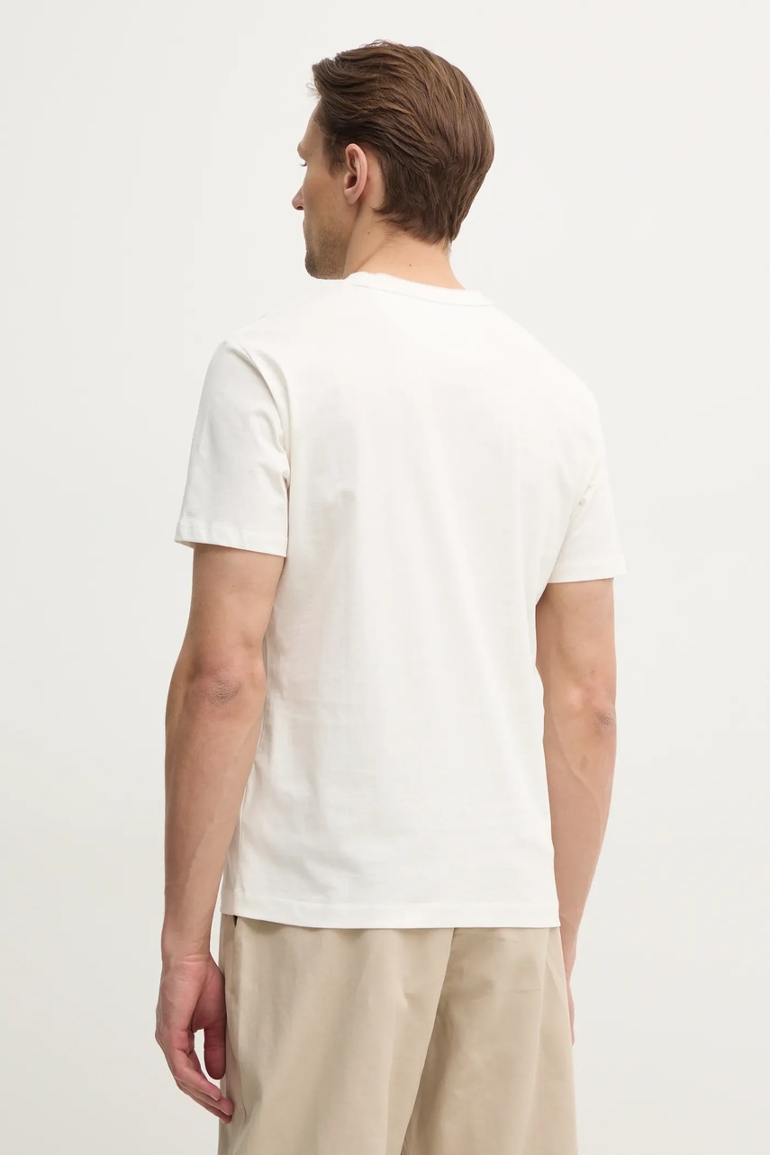 Βαμβακερό μπλουζάκι Hackett London ανδρικό, χρώμα: άσπρο, HM500886 φωτογραφία