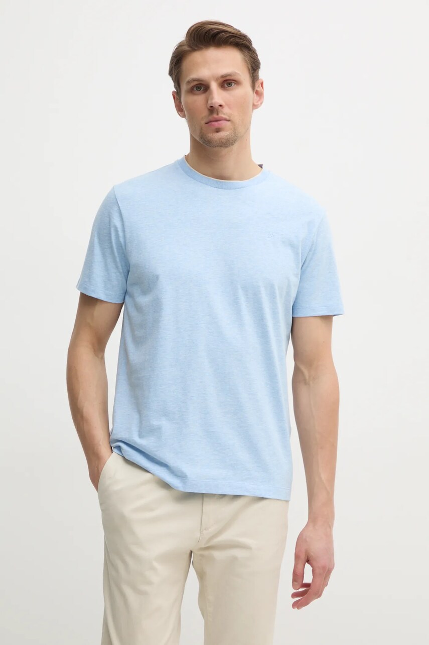 Hackett London tricou din bumbac barbati, melanj, HM500886