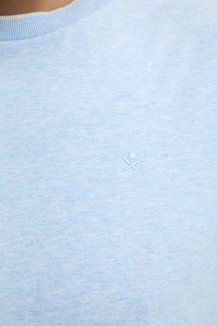 Βαμβακερό μπλουζάκι Hackett London ανδρικό, χρώμα: μπλε, HM500886 φωτογραφία