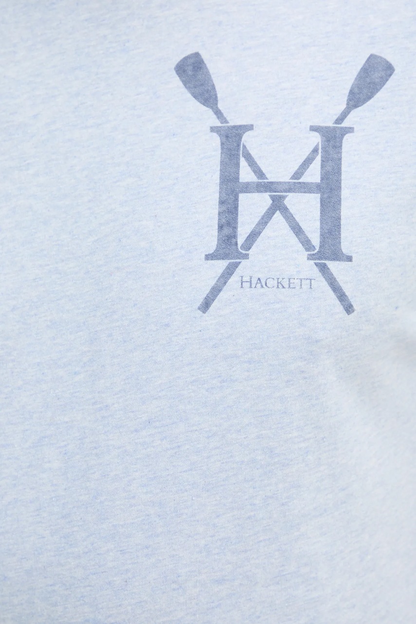 Βαμβακερό μπλουζάκι Hackett London ανδρικό, χρώμα: μπλε, HM500891 φωτογραφία
