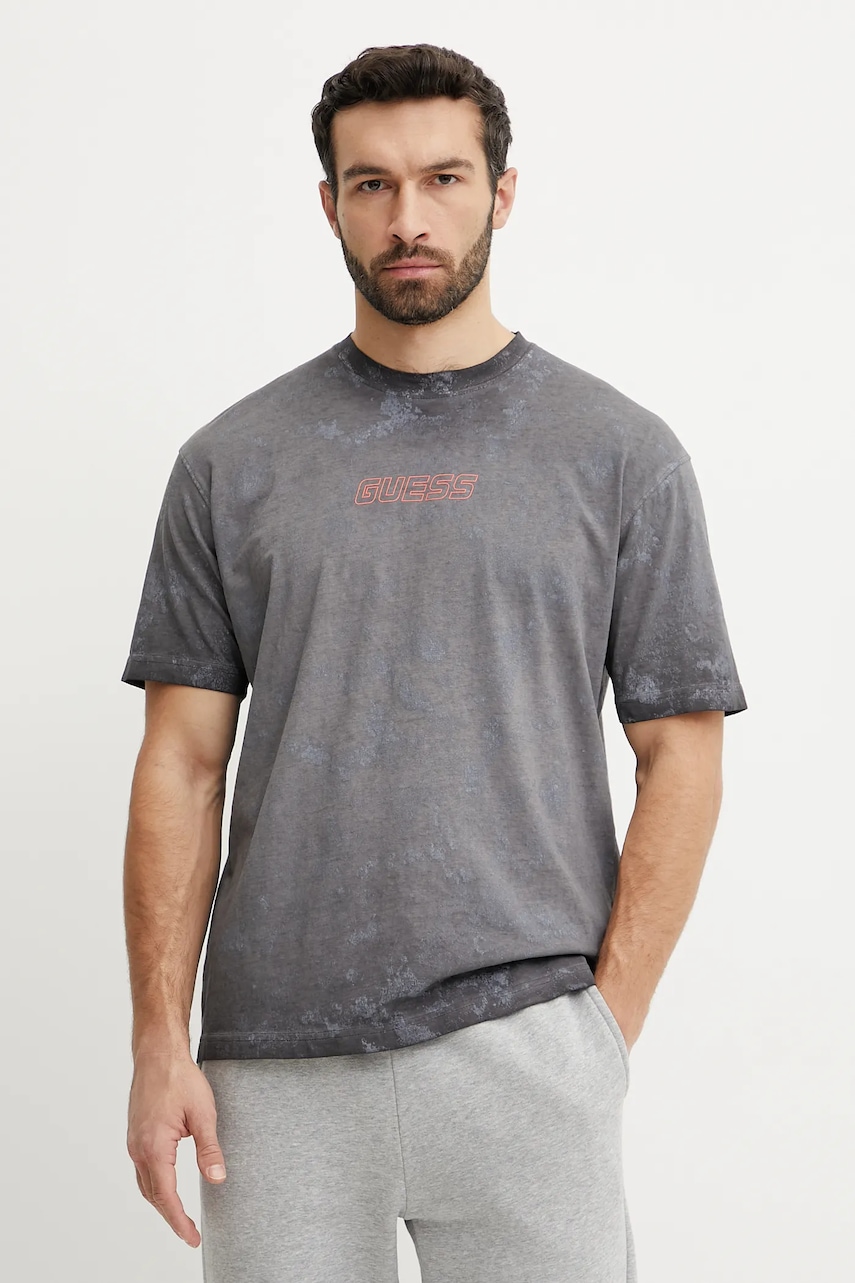 Βαμβακερό μπλουζάκι Guess MUSCARI