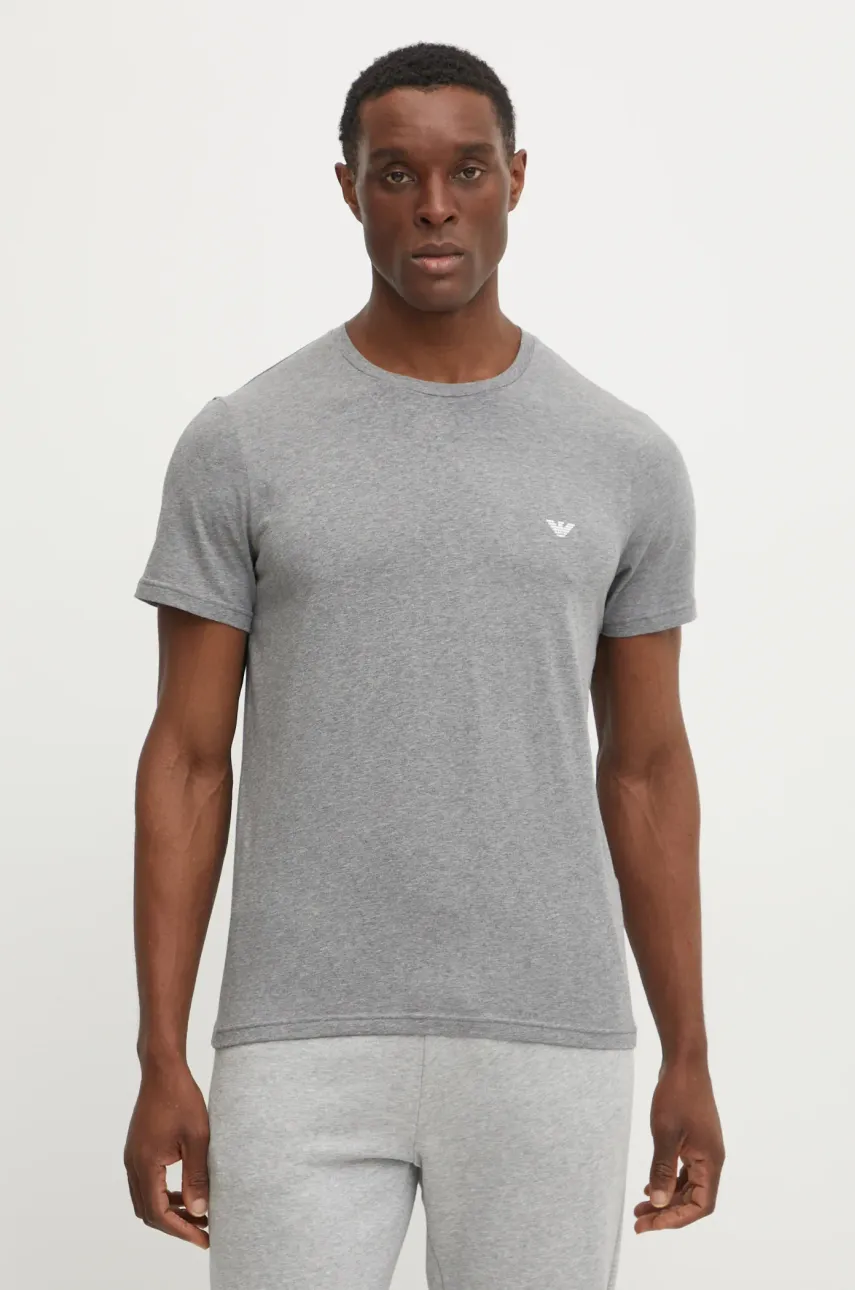 Футболка лаунж Emporio Armani Underwear 2 шт мужская цвет белый меланж EM000391 AF10776 Футболка лаунж Emporio Armani Underwear 2 шт мужская цвет белый меланж EM000391 AF10776