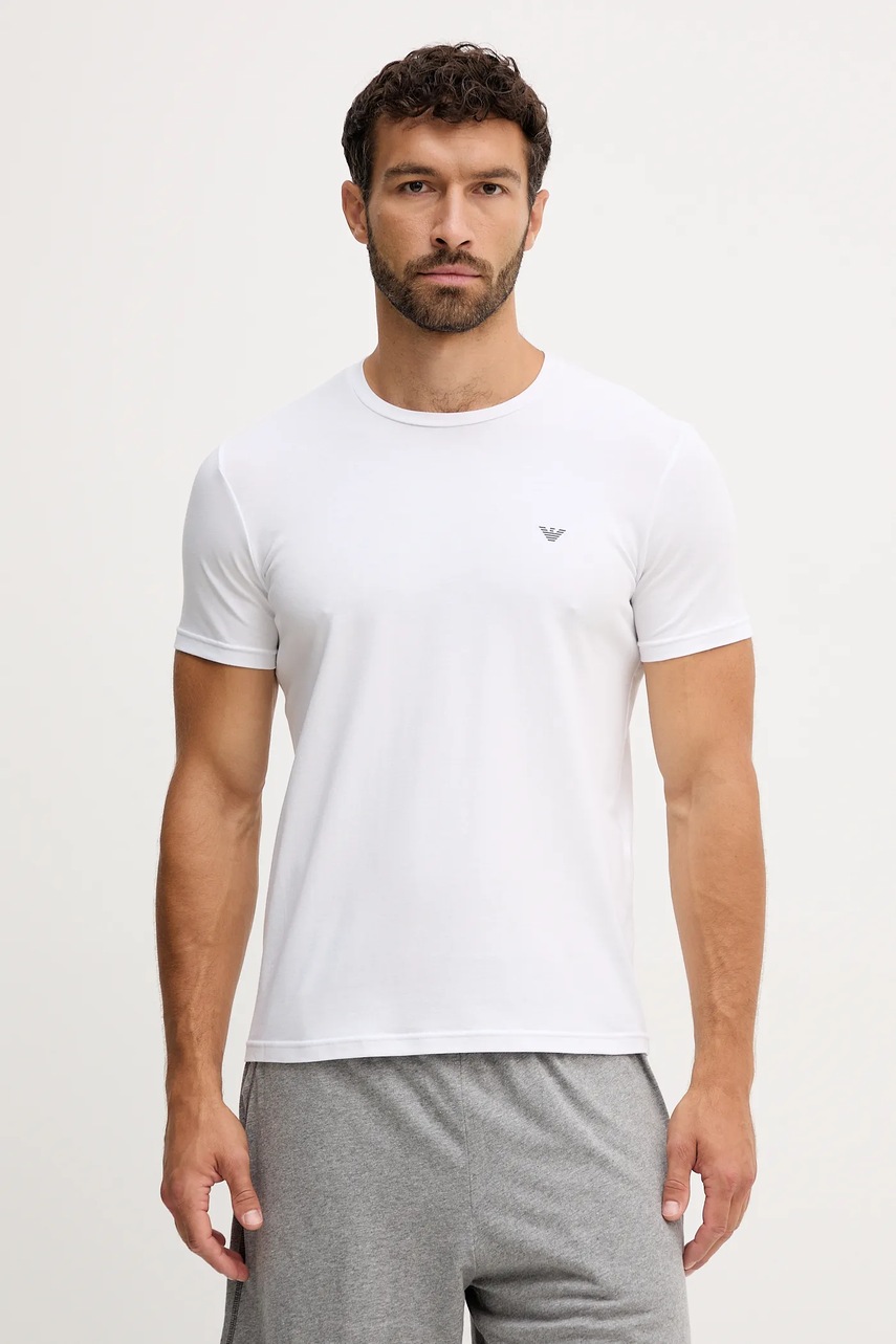 Футболка лаунж Emporio Armani Underwear 2 шт цвет чёрный меланж EM000391 AF10776