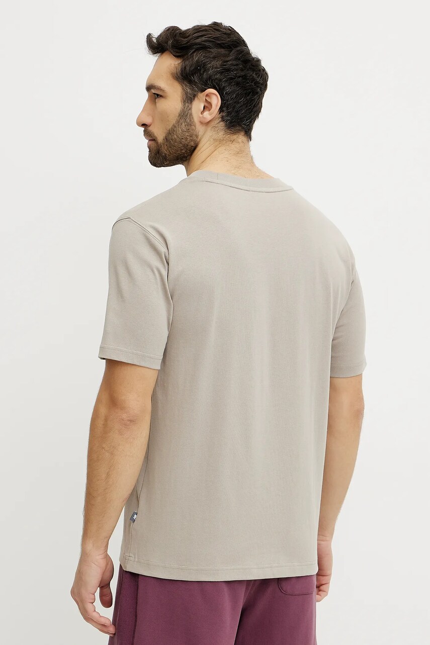 New Balance t-shirt bézs, férfi, nyomott mintás, MT43556ADS termék 2. képe