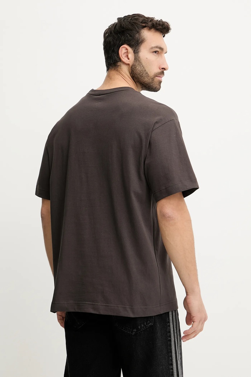 Βαμβακερό μπλουζάκι 47 brand MLB New York Yankees ανδρικό, χρώμα: καφέ, BB017TMKBRU643616C9 φωτογραφία