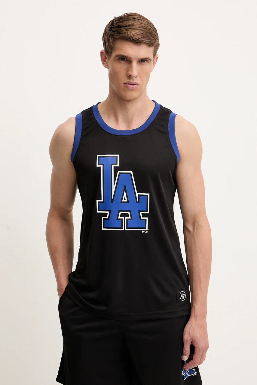 47 brand tricou MLB LA Dodgers culoarea negru, BB012PMAREX657801JK