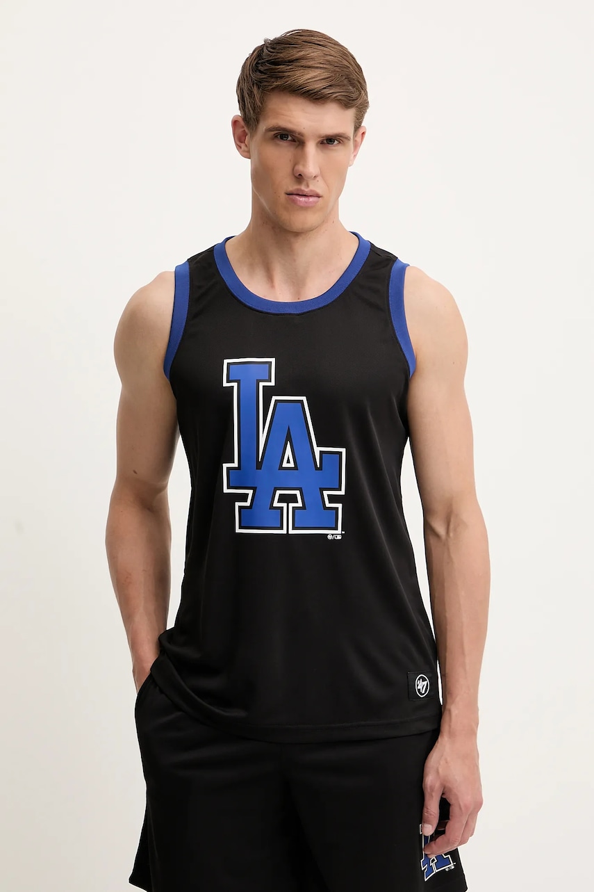 47 brand tricou MLB LA Dodgers culoarea negru, BB012PMAREX657801JK