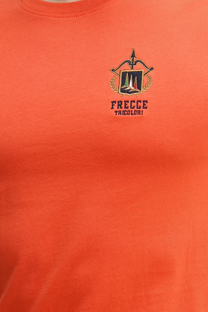 Βαμβακερό μπλουζάκι Aeronautica Militare ανδρικό, χρώμα: πορτοκαλί, TS2391J592 φωτογραφία
