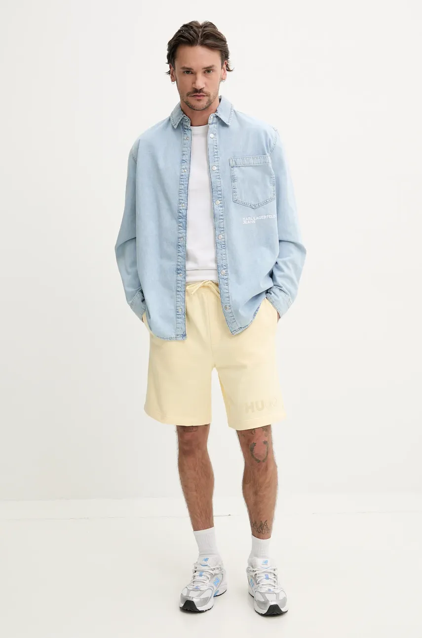 Хлопковая футболка Guess Jeans мужская цвет белый с принтом M5GI55 K8FQ4 Хлопковая футболка Guess Jeans мужская цвет белый с принтом M5GI55 K8FQ4