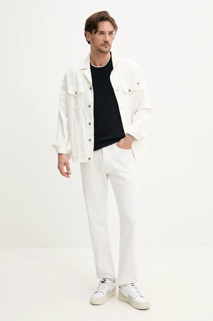 Хлопковая футболка Guess Jeans мужская цвет синий однотонная M5GR17 Z3HM1 Хлопковая футболка Guess Jeans мужская цвет синий однотонная M5GR17 Z3HM1