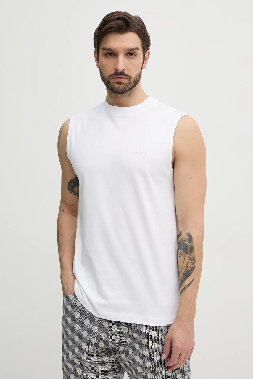 BALR. tricou din bumbac culoarea alb, B1113.1004