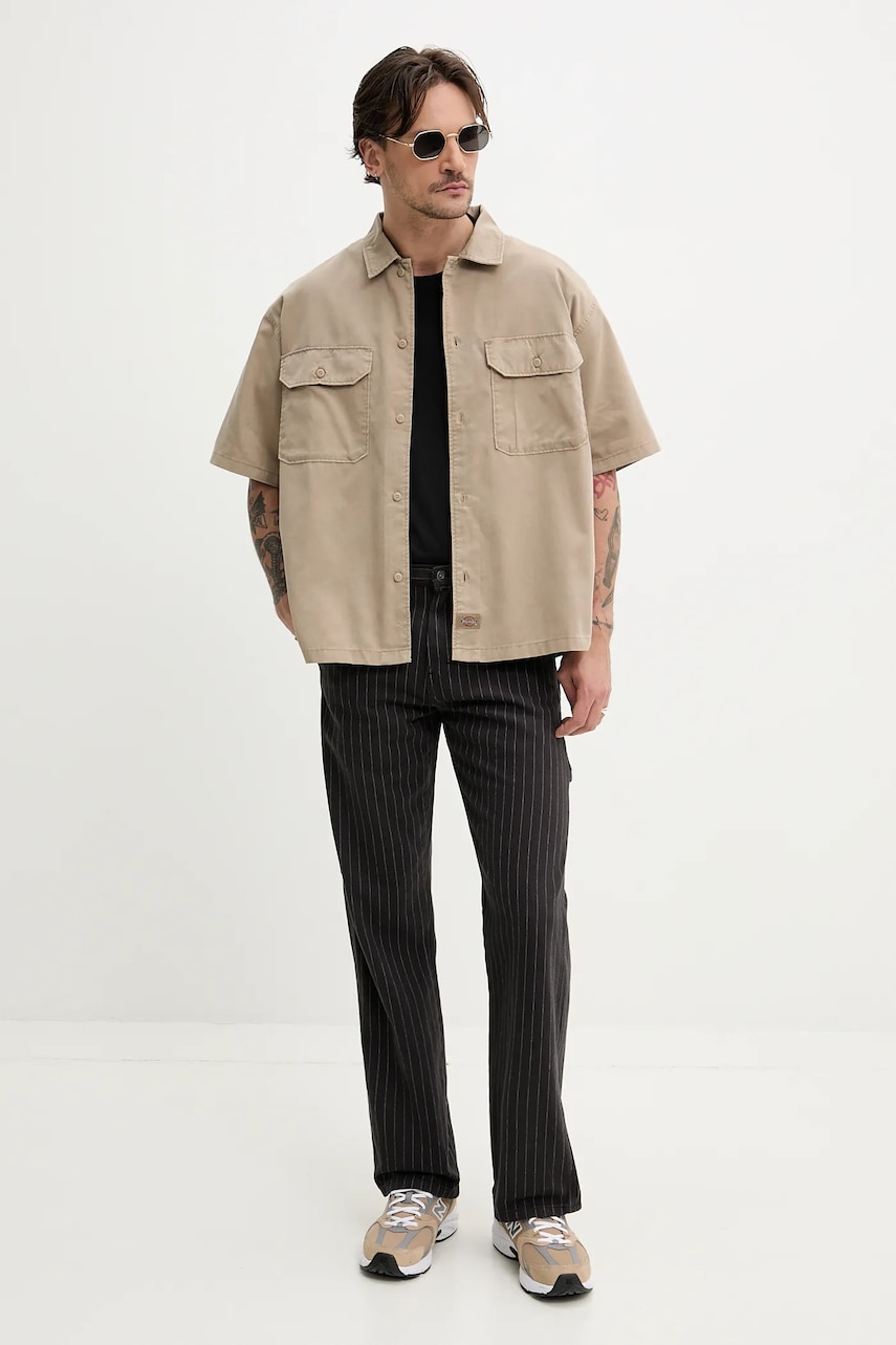 Хлопковая футболка Dickies мужская цвет чёрный с принтом DK0A4Z8TBLK1 Хлопковая футболка Dickies мужская цвет чёрный с принтом DK0A4Z8TBLK1