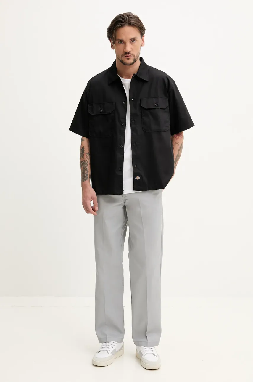 Хлопковая футболка Dickies мужская цвет белый узорная DK0A4Z950WH1 Хлопковая футболка Dickies мужская цвет белый узорная DK0A4Z950WH1