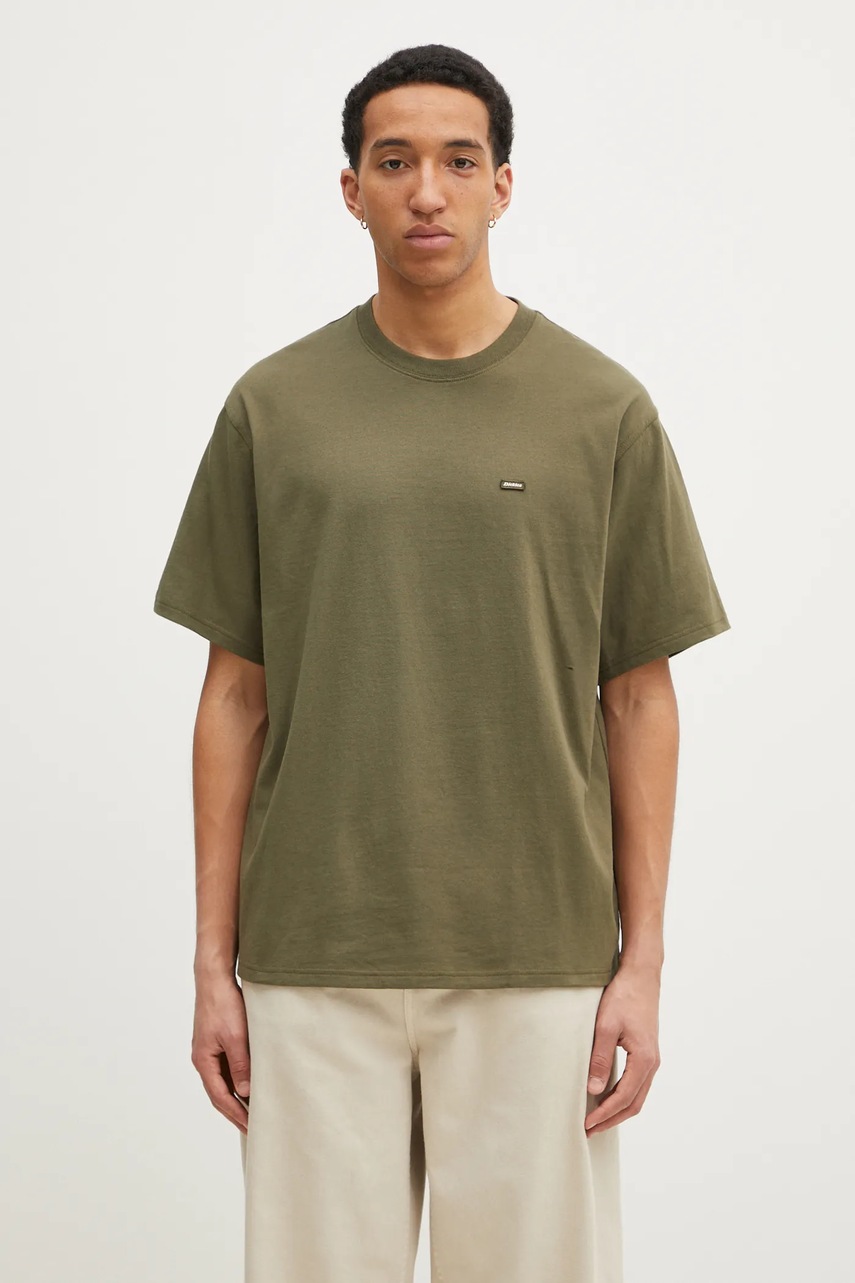 Bavlněné tričko Dickies Clancy Heavyweight Tee Ss Military Gr zelená barva, DK0A4Z4LMGR1