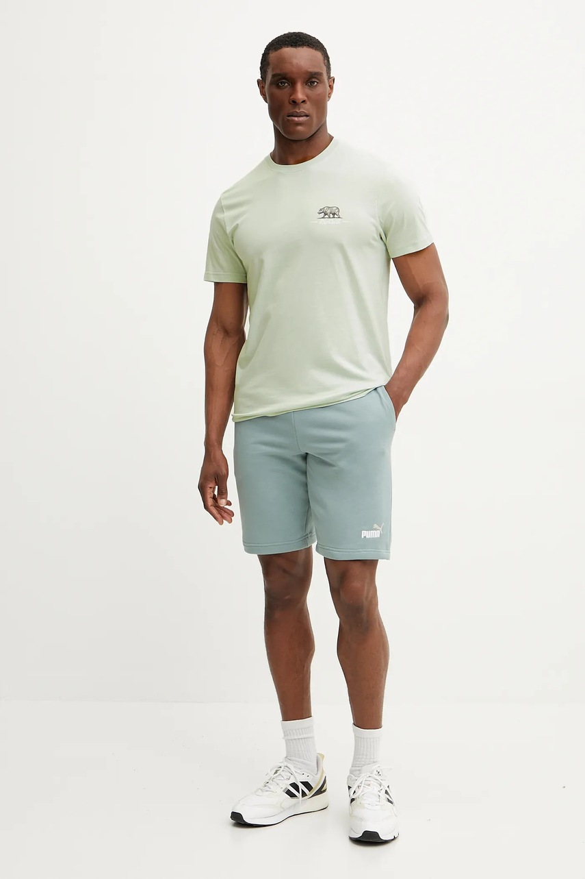 Хлопковая футболка Rip Curl DESTI ANIMALS мужская цвет бирюзовый с принтом 0OHMTE Хлопковая футболка Rip Curl DESTI ANIMALS мужская цвет бирюзовый с принтом 0OHMTE