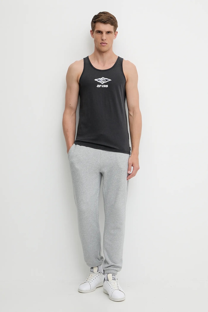 Хлопковая футболка Rip Curl RAW ENERGY цвет серый 0OKMTE Хлопковая футболка Rip Curl RAW ENERGY цвет серый 0OKMTE