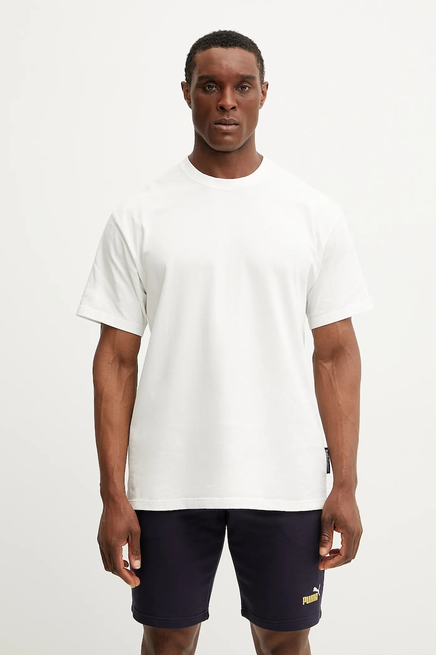 Peak Performance tricou din bumbac bărbați, culoarea alb, uni, G80325 Peak Performance tricou din bumbac bărbați, culoarea alb, uni, G80325