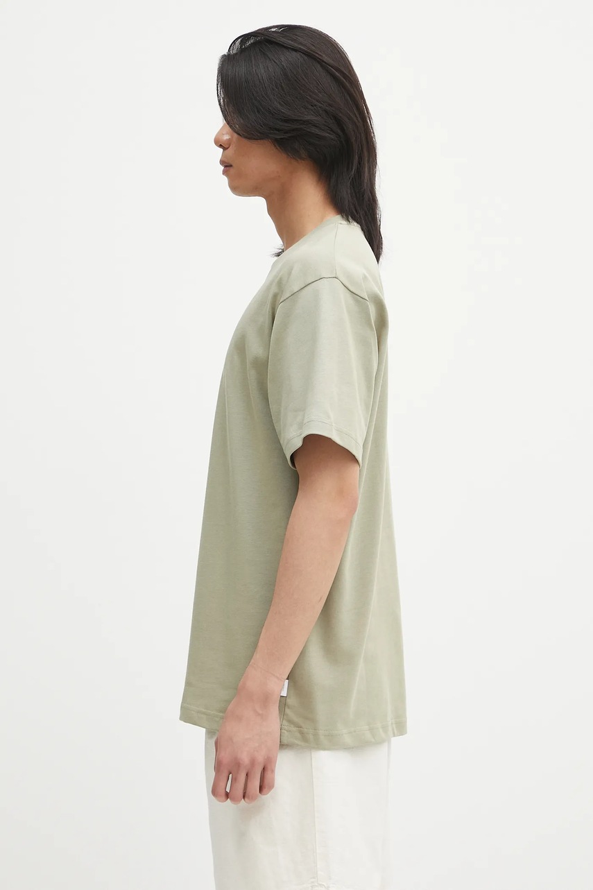 Βαμβακερό μπλουζάκι Norse Projects Norse Standard Heavy Loose T-shirt ανδρικό, χρώμα: πράσινο, N01.0679.2053 φωτογραφία