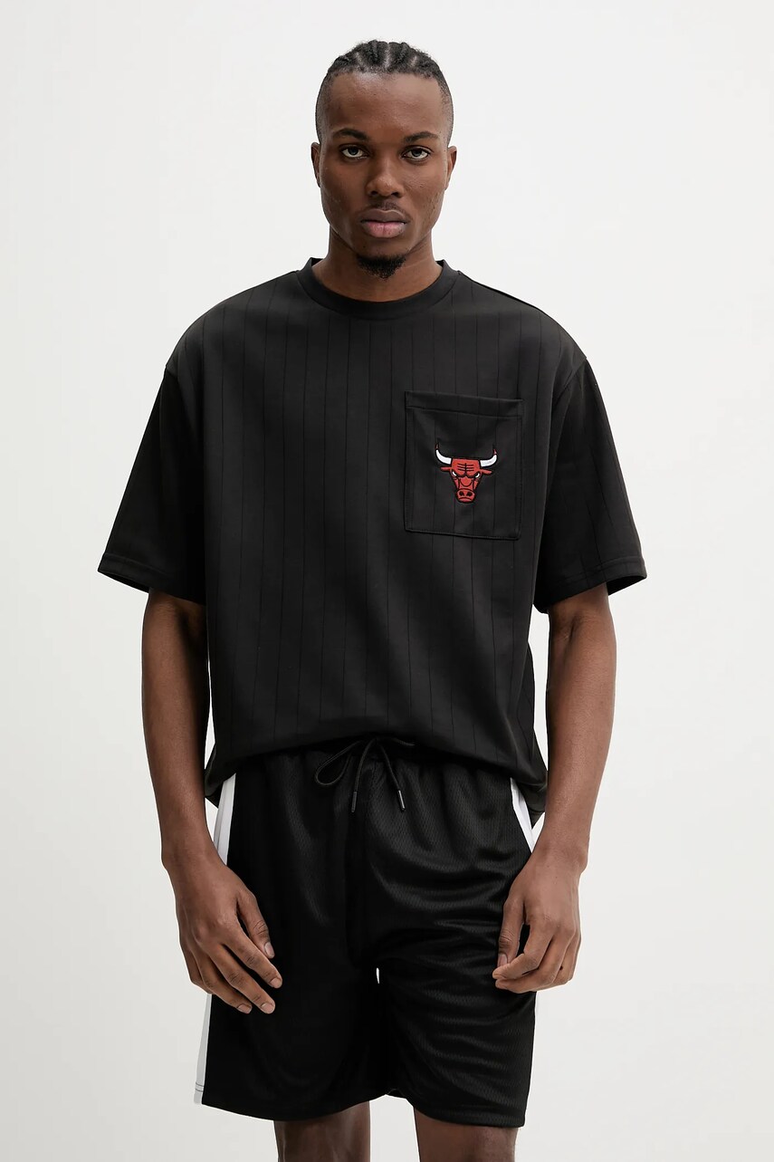 New Era tricou bărbați, culoarea negru, cu imprimeu, 60596442