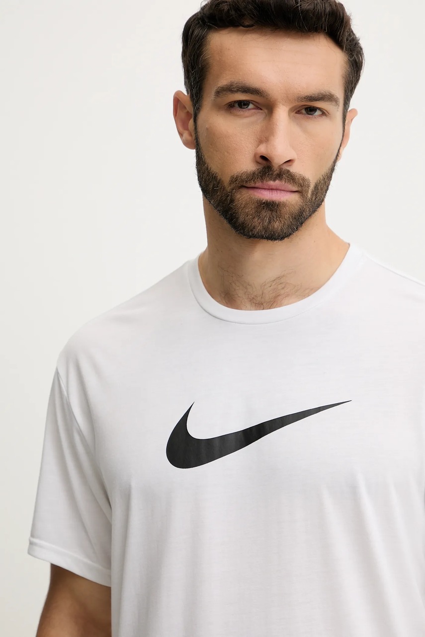 T-shirt προπόνησης Nike χρώμα: άσπρο, NESSF523 φωτογραφία