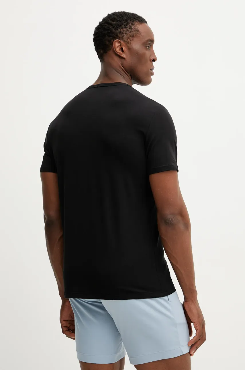 Футболка лаунж Emporio Armani Underwear 2 шт мужская цвет чёрный с принтом EM000392 AF10779 Футболка лаунж Emporio Armani Underwear 2 шт мужская цвет чёрный с принтом EM000392 AF10779