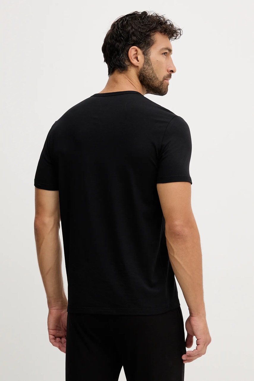 Футболка лаунж Emporio Armani Underwear 2 шт цвет белый с принтом EM000391 AF10779