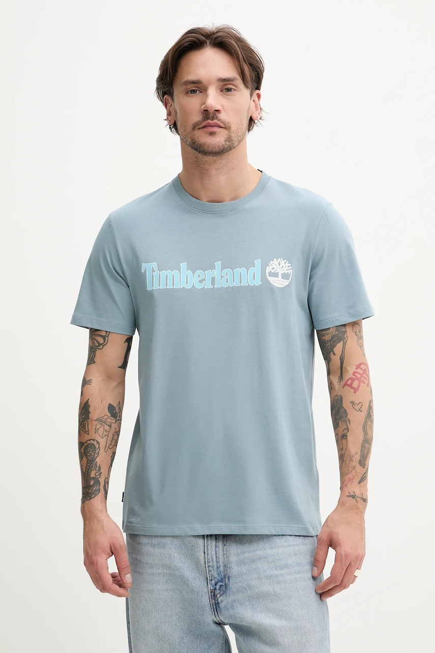 Timberland tricou din bumbac bărbați, cu imprimeu, TB0A5UPQ7581