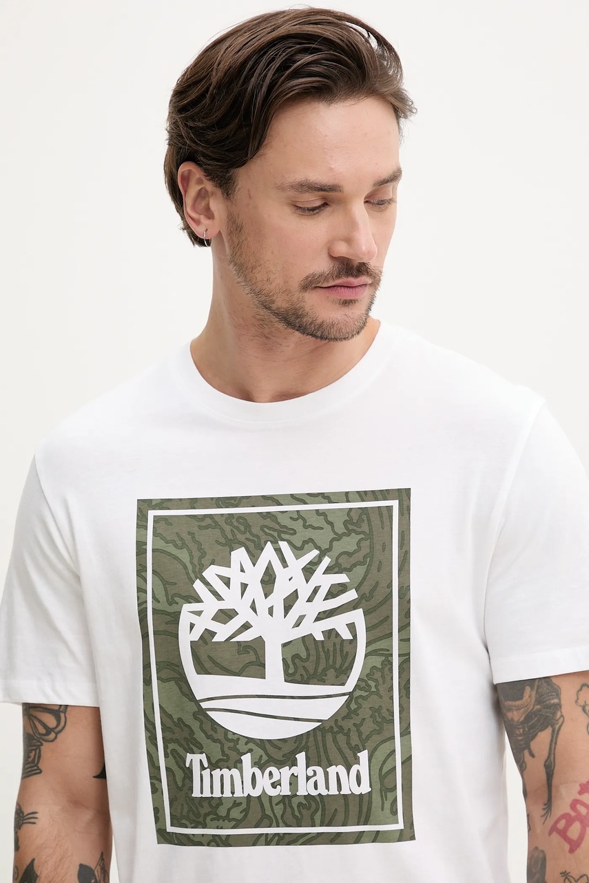 Βαμβακερό μπλουζάκι Timberland φωτογραφία