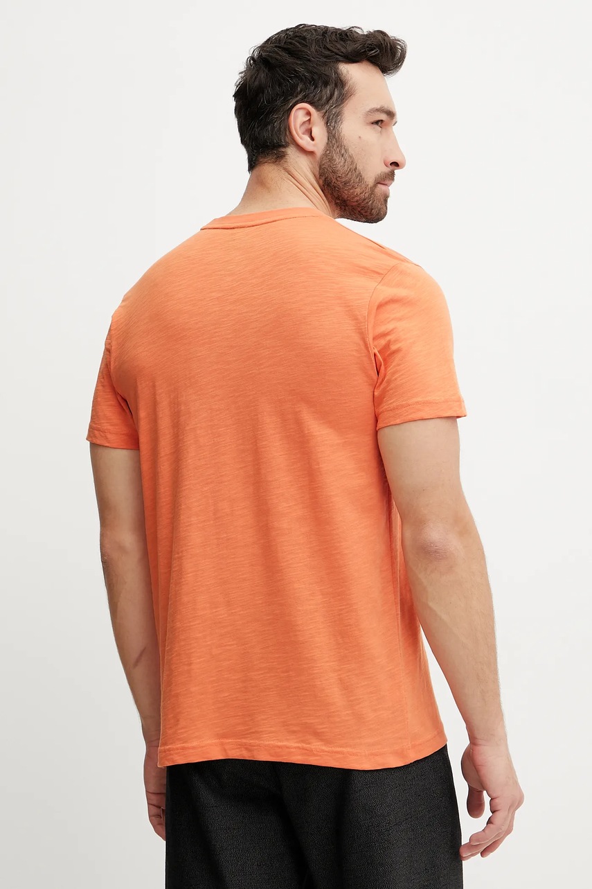 Βαμβακερό μπλουζάκι Picture Adak ανδρικό, χρώμα: πορτοκαλί, MTS1218 φωτογραφία