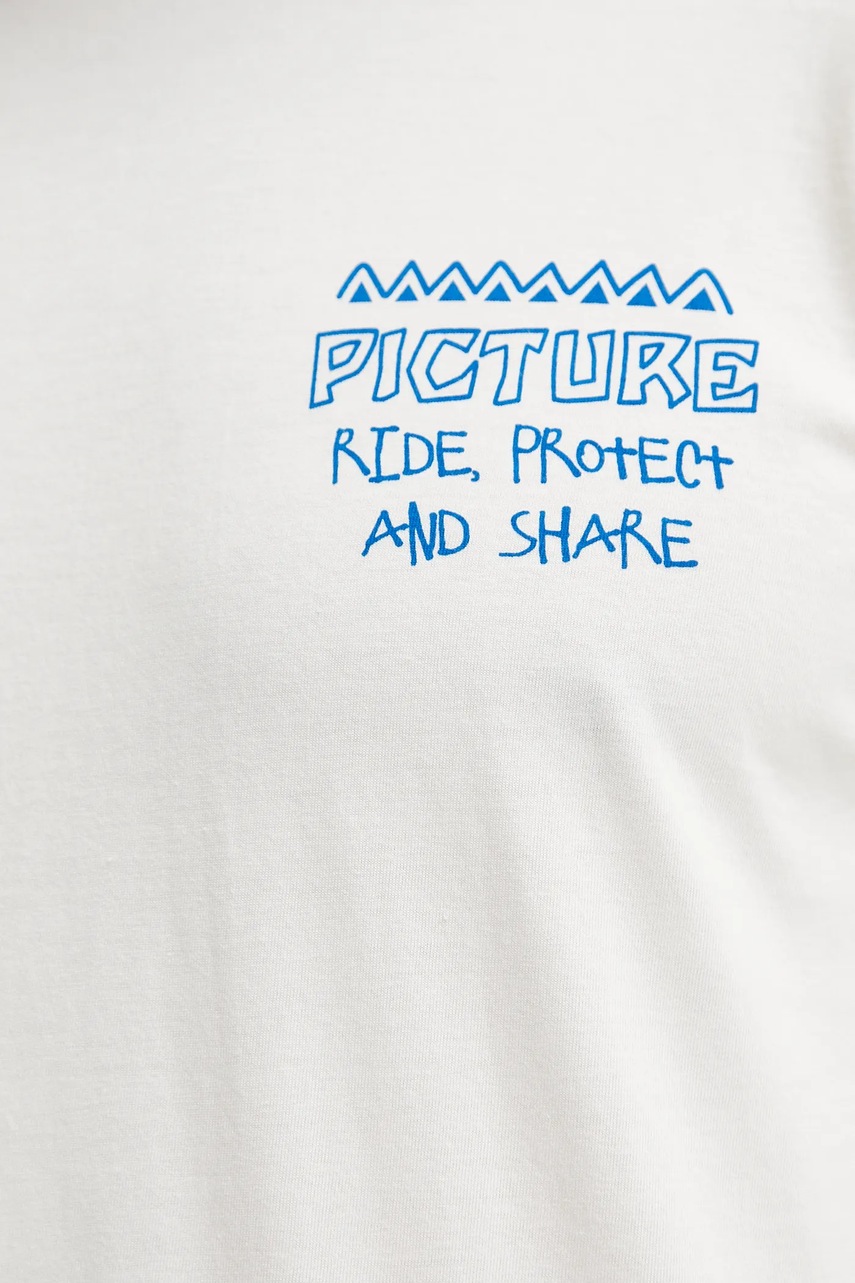 Βαμβακερό μπλουζάκι Picture Squatchy ανδρικό, χρώμα: άσπρο, MTS1268 φωτογραφία