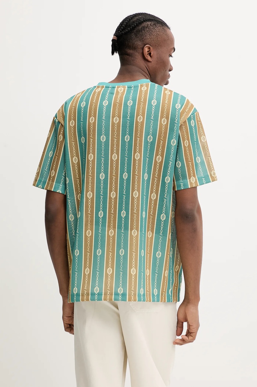 Drôle de Monsieur t-shirt Le T-Shirt Mesh zöld, mintás, G-TS252-PL162-EM termék 2. képe