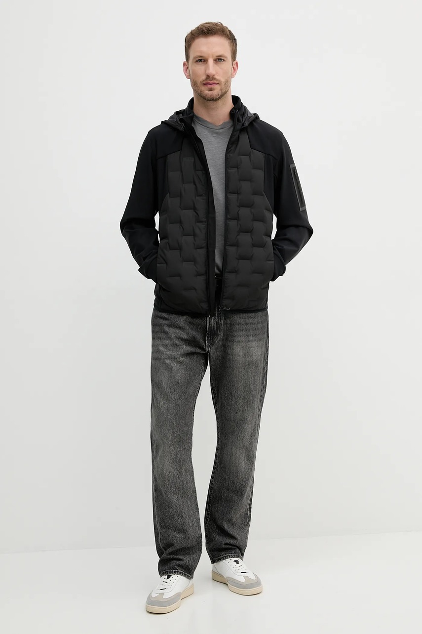 Льняная футболка United Colors of Benetton цвет серый однотонная 3UTFU10B1