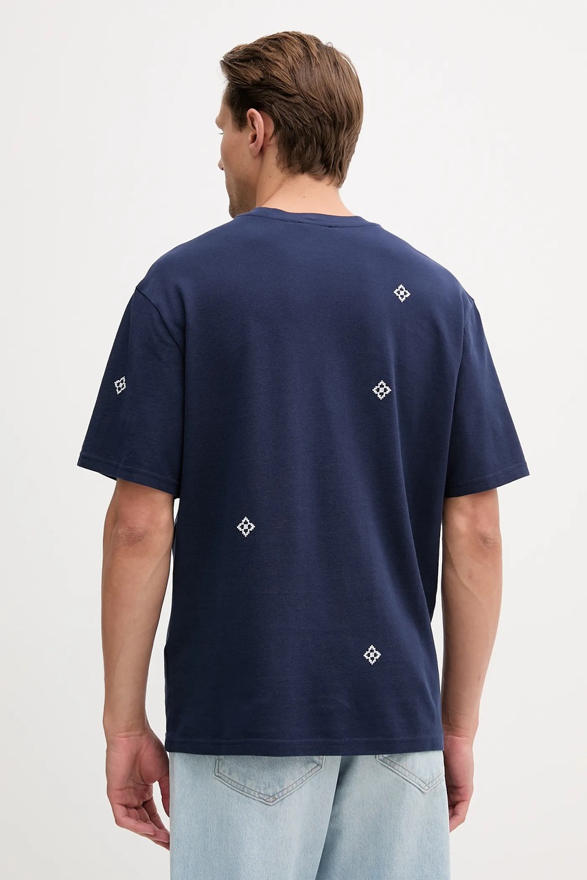 Βαμβακερό μπλουζάκι United Colors of Benetton ανδρικό, χρώμα: ναυτικό μπλε, 325RU10AL φωτογραφία