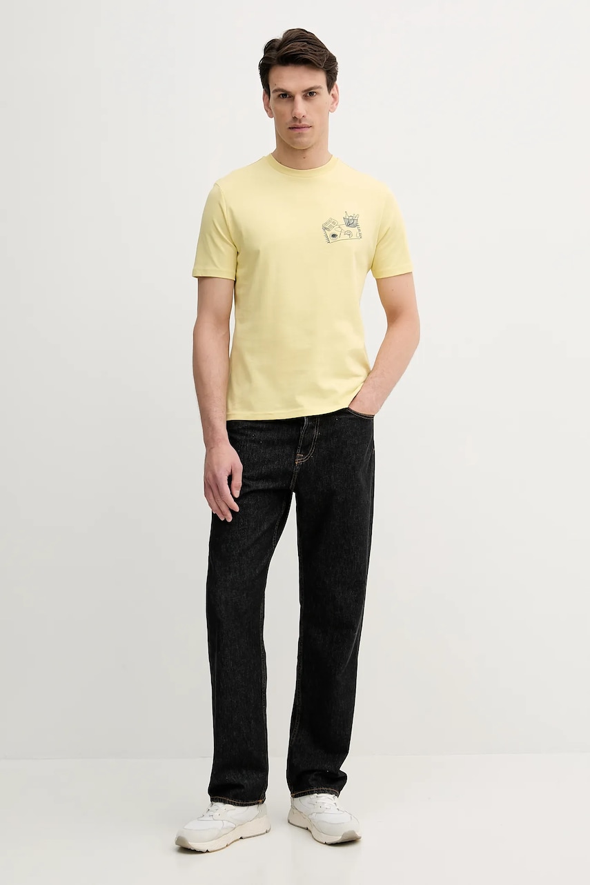 Хлопковая футболка United Colors of Benetton с принтом 3BL0U10AF Хлопковая футболка United Colors of Benetton с принтом 3BL0U10AF