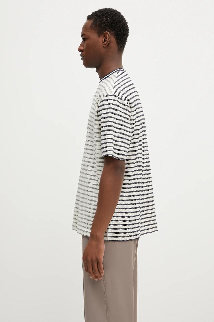 Хлопковая футболка Paul Smith цвет синий узор M1R-110Y-P02657 Хлопковая футболка Paul Smith цвет синий узор M1R-110Y-P02657